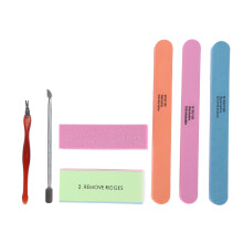 Tragbares Maniküre-Set: Nagelfeilen, Polierer und Nagelhautt remover