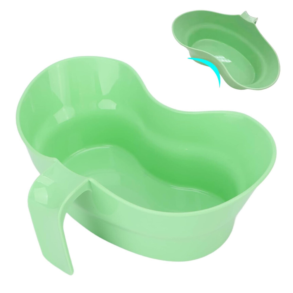 Emesis Basin 900ml Plastic Spit Cup With Hanging Handle Large Opening For Elderly Bedridden Patients Teeth Cleaning