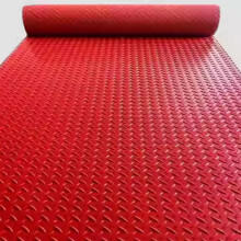 Waterproof PVC Garage Floor Mat Roll 1.2x5m Red Non-Slip Durable Floor Protector For Parking And Gym Use