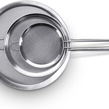 (3pcs(7-8-10cm)) STAINLESS STEEL TEA STRAINER WIRE MESH CLASSIC TRADITIONAL FILTER SIEVE SPOON