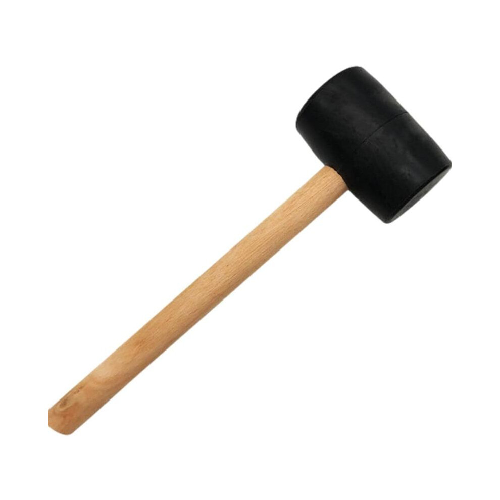 (16Oz) 10/16/24/32Oz Rubber Mallet Hammer Shaft Grip Handle Diy Camping Paving Tool 5021832449756
