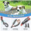 Strong Leash, Comfortable Padded Handle And High Reflector Light, 1/2" X 2' 18~120 Lbs Red 12
