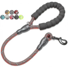 Strong Leash, Comfortable Padded Handle And High Reflector Light, 1/2" X 2' 18~120 Lbs Red