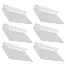 6Stk Transparent Kunststoff Schuhregale Wandmontage Slatwall Display