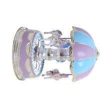 Music Box Horse Carousel Carousel Music Box Purple 1set