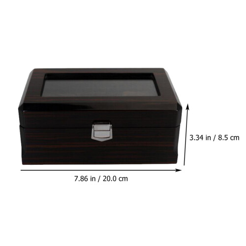 Zwarte Watch Display Box Elegant Bewaarbox 2