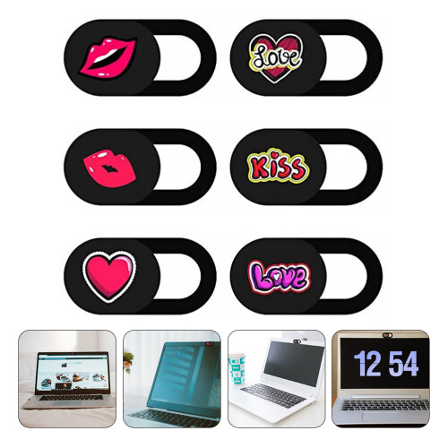 6 unidades adesivas com protetor para laptop, celular e câmera 1