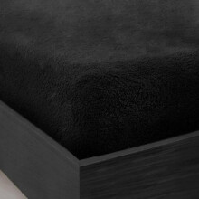 (BLACK, SINGLE) Teddy Fleece Fitted Sheet Thermal Warm Single Double King Super King Bedding fitted  bed  sheet