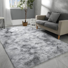 (light grey, Samll 140cmX200cm) Multi-size Rug,1 Count Comfortable Fluffy Bedside Area Rug, Plush Shaggy Rugs for Living Room Decor, Large Decorative Floor Carpet for Home