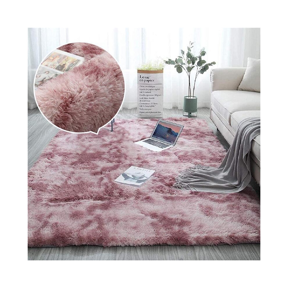 (Purple, Samll 140Cmx200cm) Multi-Size Rug,1 Count Comfortable Fluffy Bedside Area Rug, Plush Shaggy Rugs For Living Room Decor, Large Decorative Floo 5021832430563