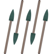 5 uds. fresas pulido 4 mm, puntas verdes, vástago 2,35 mm