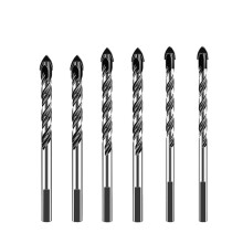Tile Puncher Wall Drill Bit Set For Glass Cement Concrete - Alloy High-Hardness Triangulator Tools (6/6/8/8/10/10mm)