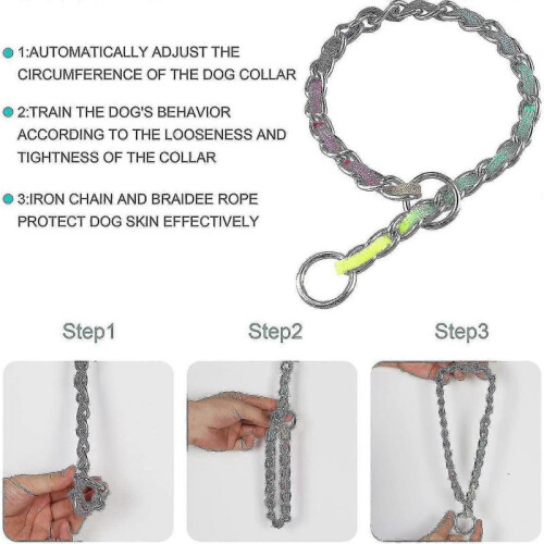 Chain Dog Training Chain Leash 2