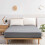 (Charcoal, Double) 40cm Extra Deep Fitted Sheet 100% Soft Egyptian Cotton Bed Sheets Single Double Super King Size 1