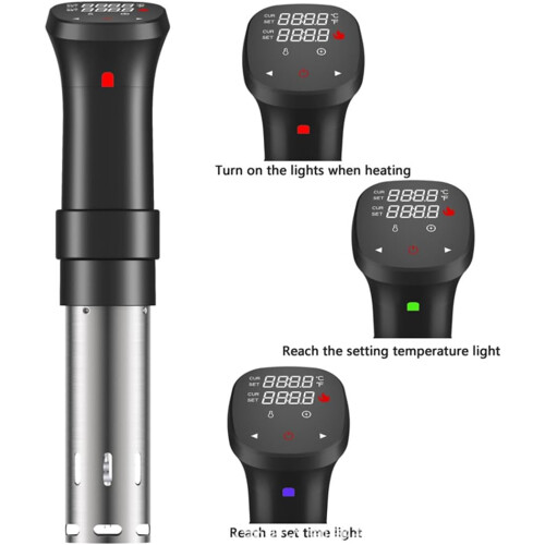 Sous Vide Machine 1100W Precision Cooker Immersion Circulator Digital Timer Ultra Quiet Full Touch Screen 1