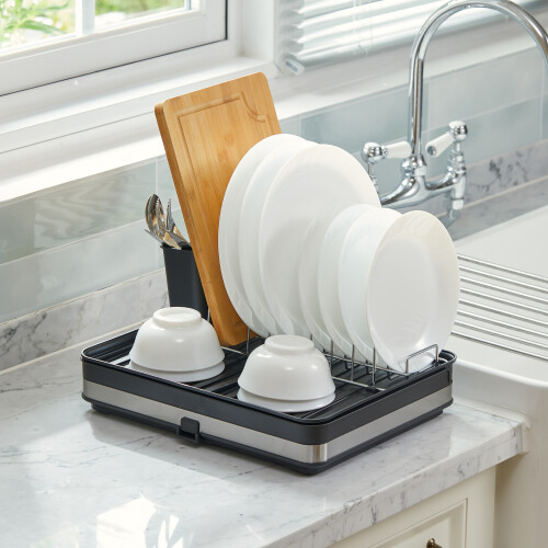 Living And Home Kitchen Expandable Organizer Dish Drainer Rack 1