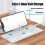 Folding Bluetooth Keyboard with Magnetic Stand, Aluminum Alloy Mini Keypad 3
