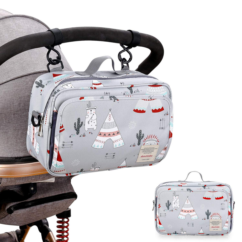 Stroller Bag Small Pram Organizer, Maternity Bag, Multipurpose Buggy Bag, Hospital Pram Bag Compatible With Strollers