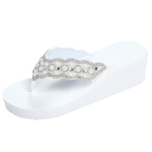 par de zapatillas antideslizantes playa mujer verano blanco talla 37