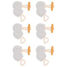 6 paar kleidungs-schnallen für gürtel, mäntel, windjacken