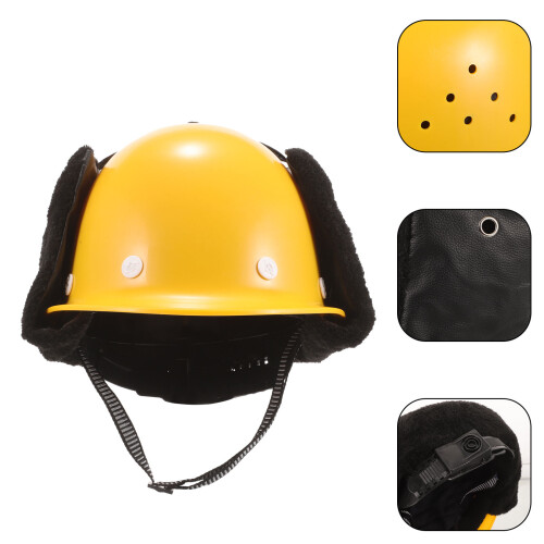 capacete de inverno quente com forro térmico e proteção contra vento 1