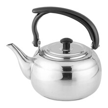 Stainless Steel Teapot 1.5L For Boiling Water, Rustic Traditional Kettle, Household And Barbecue, Silver 12x8x10cm