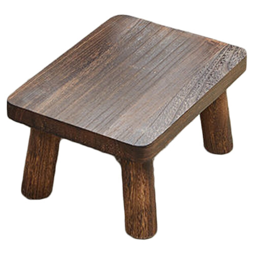 escabel de madera rectangular pequeño para cocina hogar y habitación