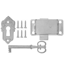 1 set vintage ladehangslot retro vierkant voor bureauladen