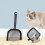 2Pcs Plastic Cat Litter Shovel Multi-Function Filter Scoop for Pets 11