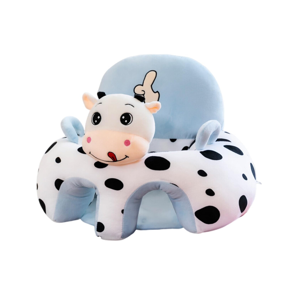 Baby Sitting Up Seats Infants Floor Seat Back Support Toddler Learn To Sit Lounger Cover Cow Pattern BB Cow