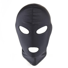 Size L Party Masks One-Hole Eye Mask, Black, Stretch Fabric, Adult Role-Play Headgear