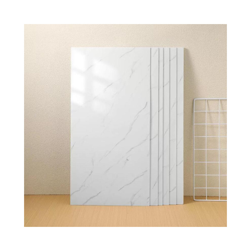 (A) 10 Packs Self-Adhesive Marble Pvc Cladding Wall Panels For Kitchen Bathroom Adhesive Wall Tiles Peel Stick Wallpaper 3D Wall Stickers 5021832417861