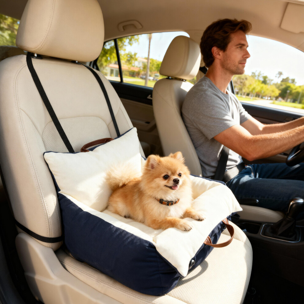 Pawhut Dog Car Seat, Cosy Pet Car Booster Seat For Dog Under 5 Kg Small