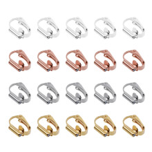 20pcs diy ear clips no cutting converters gold silver rose white