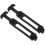 2Pcs Black Rubber T-Handle Draw Latches Flexible Toolbox Hasps 1