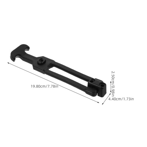 2Pcs Black Rubber T-Handle Draw Latches Flexible Toolbox Hasps 1