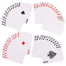 set carte da poker in carta per trasferimento termico, vuote fai da te