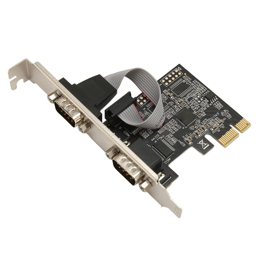 2 Port Pcie Express Expansion Card Rs232 Db9 Serial Adapter Pci Express Host Controller For Windows And Linux 9016109929907