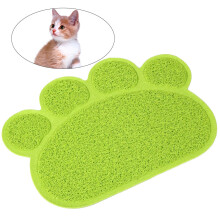 tappetino lettiera antiscivolo forma zampa 30x40 cm verde gatti cani