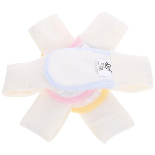 3Pcs Cotton Diaper Fixing Belts Adjustable Baby Fasten Straps Assorted