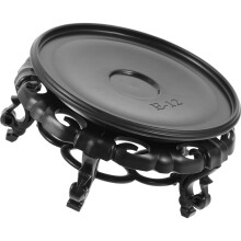 1Pc Black Resin Flower Stand Durable Indoor Plant Pot Shelf for Home