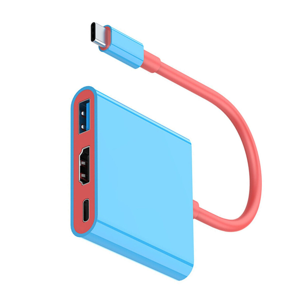 3 Port Type C Adapter 4K60hz Video Output Usb 3.0 Data Transfer Pd100w Charging Port Laptop Compatible 9084446972542