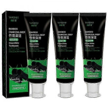 3X Bamboo Activated Charcoal Toothpaste Teeth Whitening Fluoride Free100g