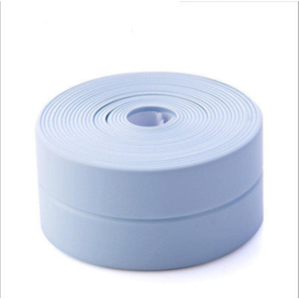 Caulk Strip Blue Waterproof Self-Adhesive Tape For Bathroom, Kitchen, Shower, Sink, Tub 3.2M X 3.8Cm Wall Sticker 9393856792221