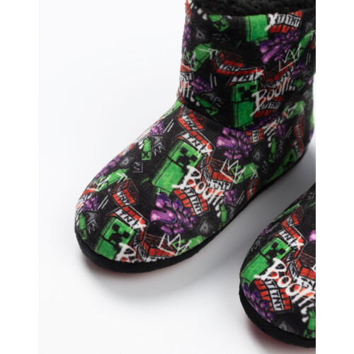 Minecraft (3 UK Child) Minecraft Slipper Boots (Boys Multicoloured) 1