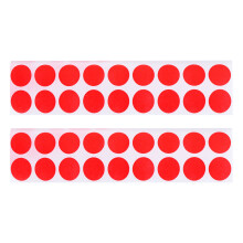 900 uds, 2 cm, diana portátil de papel, parche rojo
