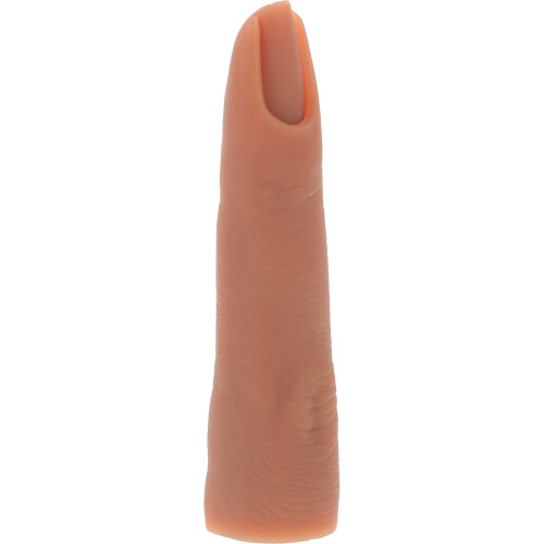 dedo flexible de silicona para práctica de uñas acrílicas