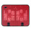 14 inch laptop koelmat met 5v usb ventilator van rood metaal 9