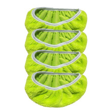 (Chartreuse, 4 Counts) Refillable Wet Pads for Sweeper Mop, 4 Counts Household Cleaning Cloth without Mop, Dry Sweeping Cloth, Cleaning Supplies for Home Floor,