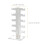 Witte Glazenhouder Plastic Organizer Voor Winkelgebruik 8